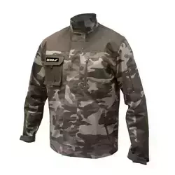 Защитная куртка моро, камуфляжная толстовка DEDRA BH43BL-LD размер LD, хлопок+эластан, 240 г/м2