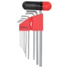 Hex key set CrV 1,5 - 10mm, 9 pcs