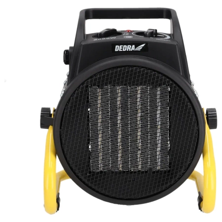 DEDRA DED9930C Електричний обігрівач PTC 2,0кВт, круглий, чорний DEDRA DED9930C Керамічний нагрівальний елемент