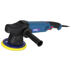 Excentricko-rotační leštička DEDRA DED7991, výkon 900W, otáčky 1500-4500 RPM, dva vyměnitelné kotouče 125/150mm