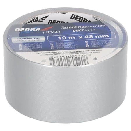 Remontinė tekstilinė juosta „DUCT“ 48 mm x 10 m, DEDRA 11T2040