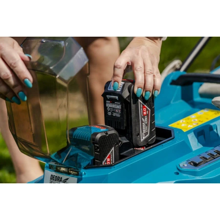 Cordless bruchless lawn mower 2x18V DEDRA SAS+ALL DED7199