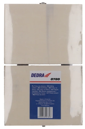 DEDRA 0780 Набір з 12 фасонних фрез з твердосплавними пластинами