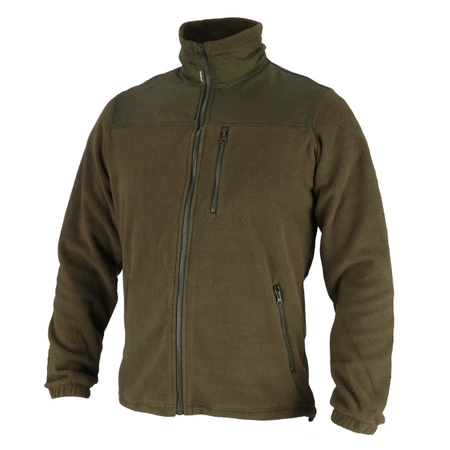 Fleece mikina s vložkami,280 g/m2, vel. M,barva zelená army