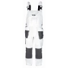 Safety bibpants size S/48, white color, weight 190g/m2