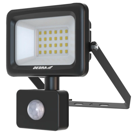 Nástěnné svítidlo SLIM 20W  SMD LED s pohybovým senzorem, 1800 lm, IP44, DEDRA L1093-2