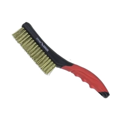 Čtyřřadý drátěný kartáč, DEDRA 2001P22 mosaz, 260 mm, rukojeť ze dvou materiálů