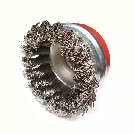 DEDRA F37-080 Щітка зі сталевого дроту, 80 мм, M14, кручений дріт