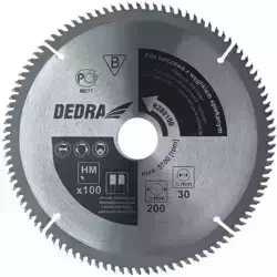 DEDRA H250100 Krožna žaga za aluminij s karbidom, 100 zob, premer 250x30 mm, širina