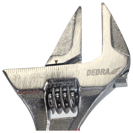 Klucz nastawny krótki, klucz francuski, szwed DEDRA 12B014 140mm, zakres szczęk 0-34mm, CRV