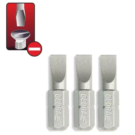 Skrutkové bity ploché SL 6.5x25mm