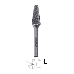 DEDRA 07F682 kūginis frezas L12x28 mm, kotas 6 mm