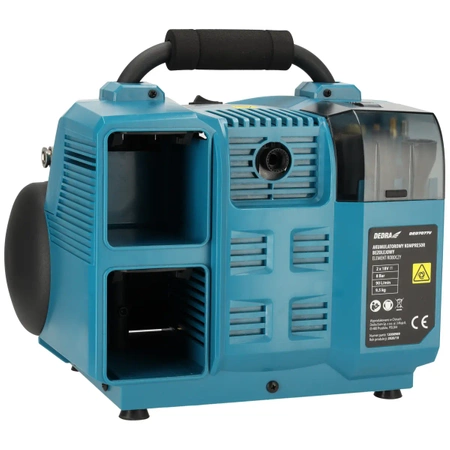Juhtmeta kompressor, juhtmeta õhukompressor 2x18V DEDRA SAS+ALL DED7077V 6l paak