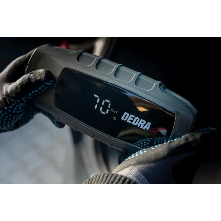 Power-bank s funkcí startování motoru DEDRA DEPP1600, Li-Ion 16000mAh, LCD displej