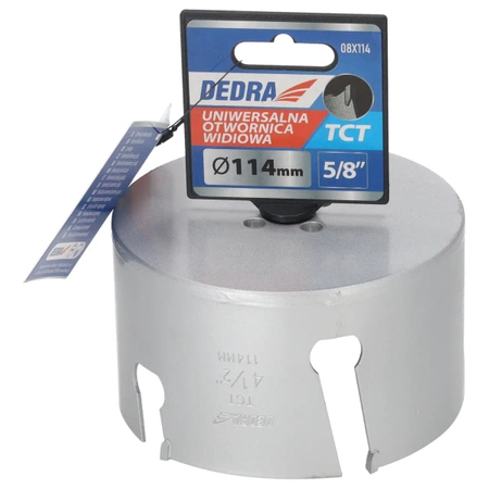DEDRA TCT универсальная пила для отверстий 08X114 114 мм 5/8''