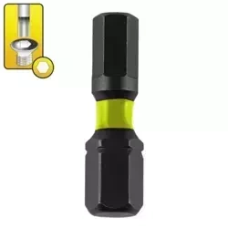 Triecienskruvgriežu uzgali Hex H6x25mm,2 gab