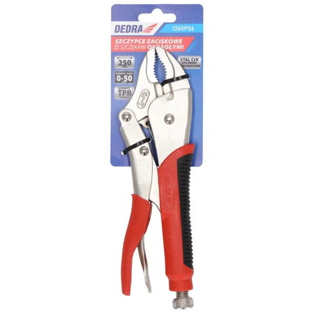 Universal crimping pliers, round 250mm DEDRA 1260P06, CRV, TPR handles