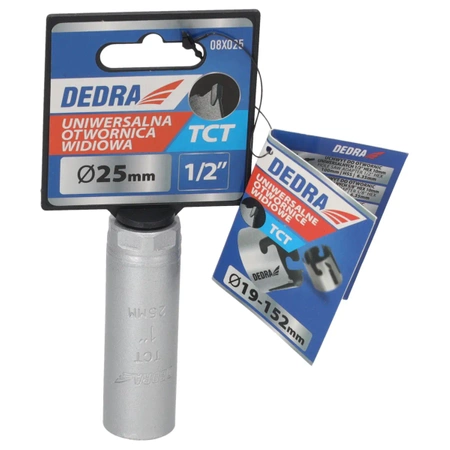 DEDRA universaalne TCT puursaag 08X025 25 mm 1/2''