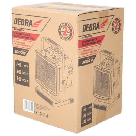 Elektriskais sildītājs 3kW PTC