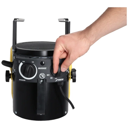 Електрически нагревател 2,0kW, кръгъл, черен DEDRA DED9930B