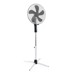 Stoječi ventilator z daljinskim upravljalnikom DESCON DA-1608 40W, 16", črno-bel