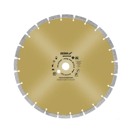 Rezalni disk za beton, betonski disk 350x25,4 mm DEDRA HP2173A