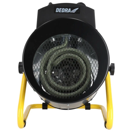 Električni grelnik 5kW, 400V, okrogel, črn DEDRA DED9932B
