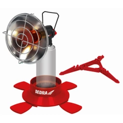 Turistinė dujinė šildyklė ant kasetės 7/16", PIEZO, DEDRA 31A008