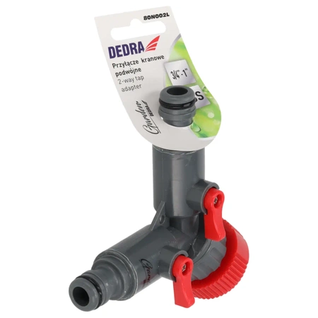 Двоен конектор за кран 1/2"-3/4", насипен GARDEN DEDRA 80N002L