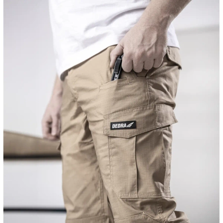 Pantaloni cargo ripstop spandex LD/54, greutate 220g/m², DEDRA BH32SP-LD