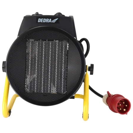 DEDRA DED9932B Електричний обігрівач PTC 5,0кВт, 400В, круглий, чорний DEDRA DED9932C Керамічний нагрівальний елемент