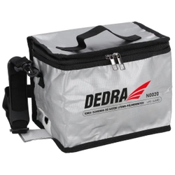 Fireproof protective bag for LI-PO batteries DEDRA N0020, dimensions 20x14x16.5 cm