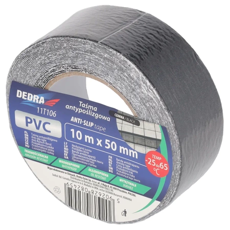 Libisemisvastane teip 50mm x 10m, must, DEDRA 11T106