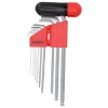 Hex ball key set CrV, 9 pcs