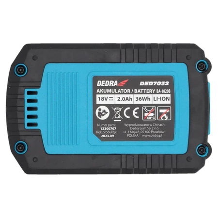 Akumulator, bateria DEDRA SAS+ALL DED7032 2.0Ah Li-Ion