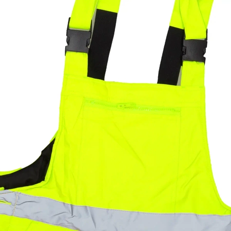 Spodnie ocieplane ogrodniczki DEDRA BH80SO1-XL rozmiar XL, żółte