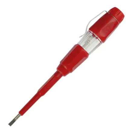 Próbnik, tester napięcia, próbnik elektryczny DEDRA 06B032 3x140mm, płaski