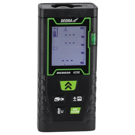 Cross-line laser, green + laser rangefinder 40m - set MC0920