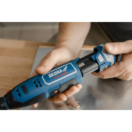 Mini-szlifierka akumulatorowa, "dremel" 12V DEDRA MAUS DED7340Z1 + akcesoria 47 sztuk