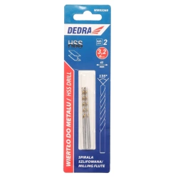 Burghie pentru metal 2buc, HSS, DIN338, 3,2x65mm