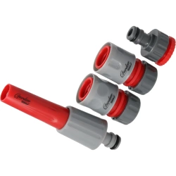 1/2" Plastic straight nozle set 4pcs, color card