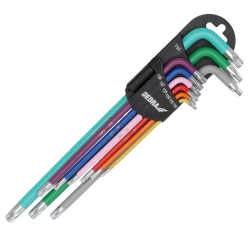 DEDRA 06F225 komplet ključev torx, 9 kosov, T10-T50 barva, S2