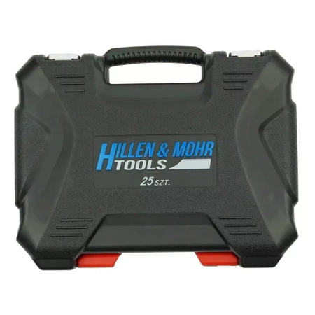 Набір торцевих ключів Hillen&Mohr 17K025 CrV 25 шт. 1/2''