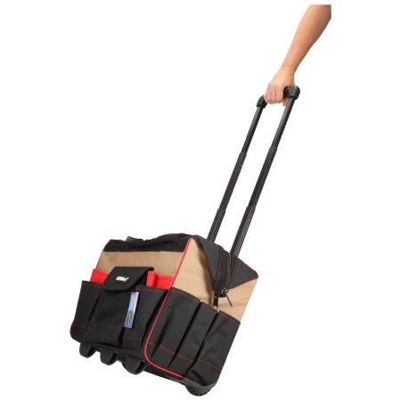 Сумка монтажника на колесах DEDRA N0050 телескопічна ручка, 45x25x42.5см