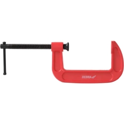 DEDRA дърводелска скоба тип C 12A035 6"/150mm, чугунена и стоманена скоба