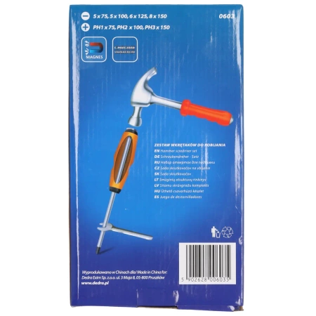 7 pcs hammer screwdriver set, CrV