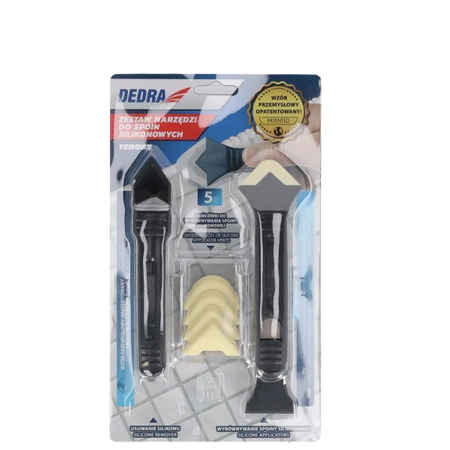 DEDRA 15B085 набір інструментів для силіконової затирки, розчинник, розширювач