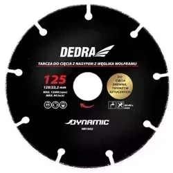 DEDRA HR1002 žagin list za rezanje lesa, plastike, 125 mm/22,2 mm