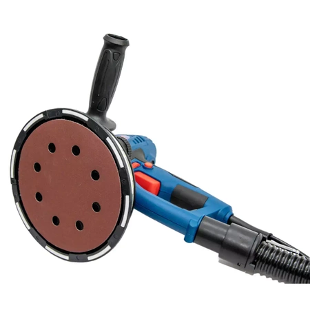 DEDRA DED7764 750W kézi gipszkarton csiszoló, 180mm tárcsával, gipszkartonhoz, porelszívóval