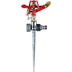 Pulsating spike sprinkler GARDEN DEDRA 80N346, metal, adjustable 30°–360°